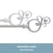 Kenney Mfg Kenney Valencia 5/8 in Standard Decorative Window Curtain Rod, 28-48, Satin Nickel KN65400 - alternate 5